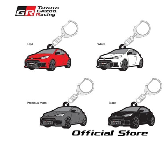 GR Yaris Rubber Keychain TGR Collection Official Goods