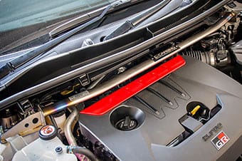 Okuyama Front Strut Titanium Tower Bar for Toyota GR Yaris Late Edition