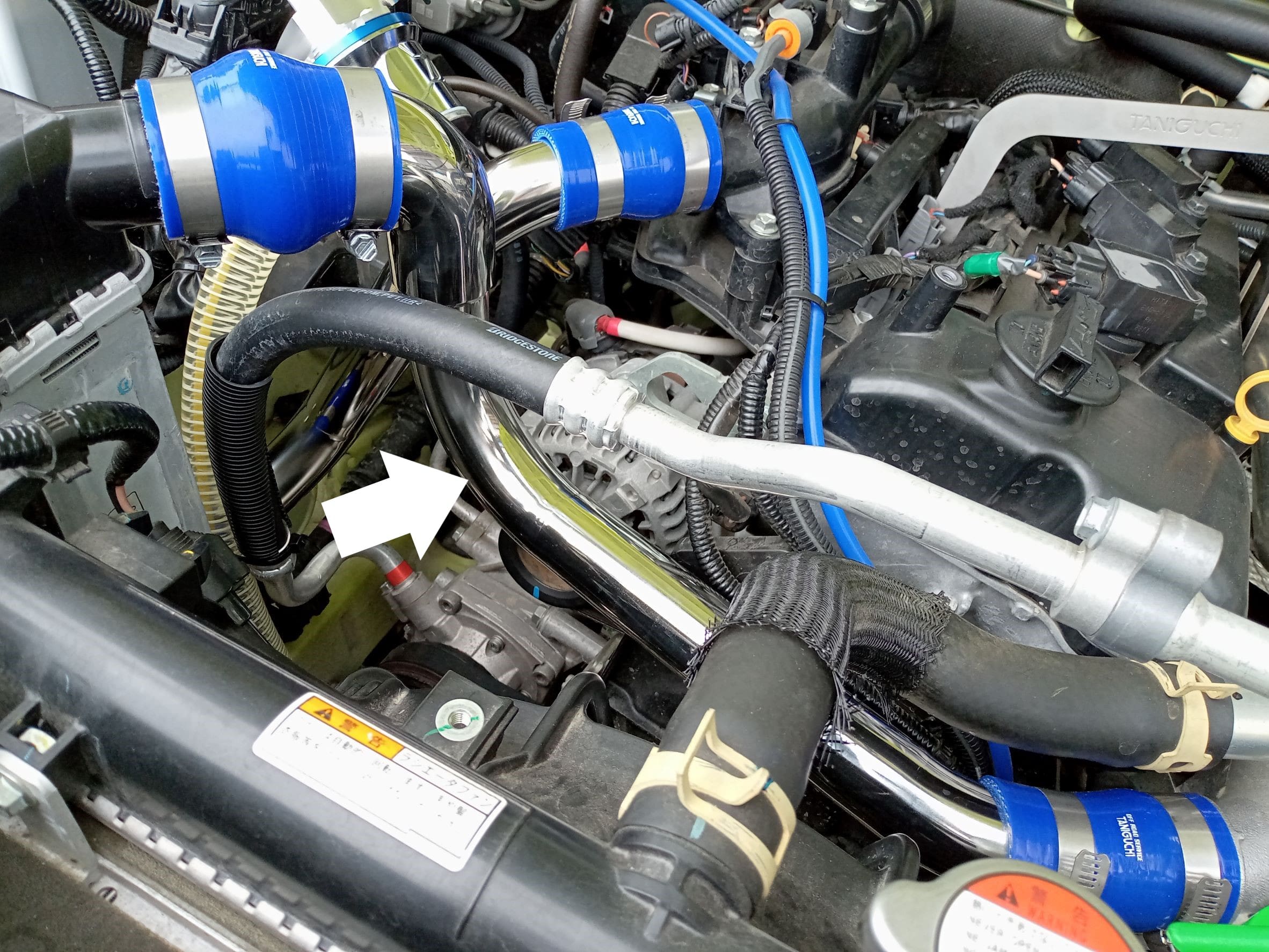 TANIGUCHI Stainless steel intake pipe for SUZUKI JIMNY JB64