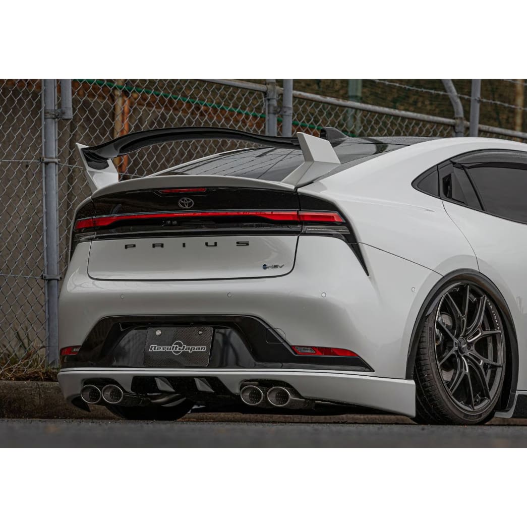 RESULT JAPAN FRONT LIP &AMP; REAR HALF SPOILER SET FOR TOYOTA PRIUS 60 SERIES