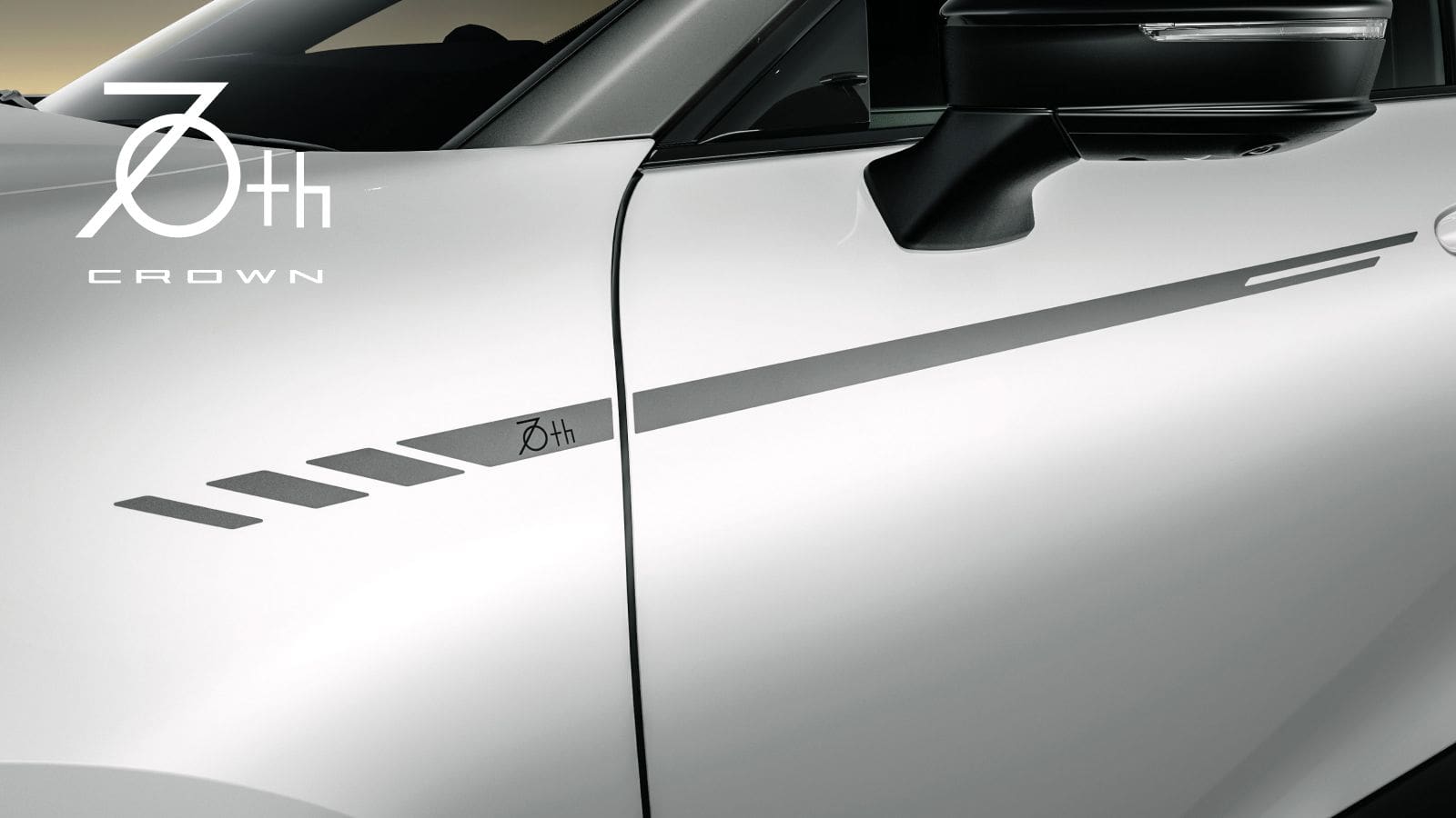 Toyota Genuine 70th Anniversary Side Decal for Toyota Crown