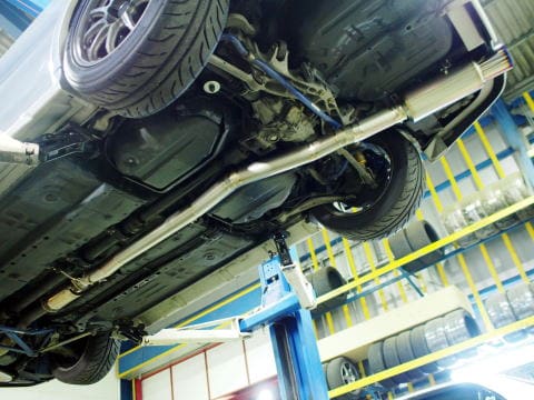 UNLIMITED WORKS 90mm  FULL TITANIUM EXHAUST SYSTEM FOR LANCER EVOLUTION IV–VI