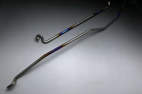 UNLIMITED WORKS TITANIUM ENGINE HOOD BAR FOR LANCER EVOLUTION, 86/BRZ