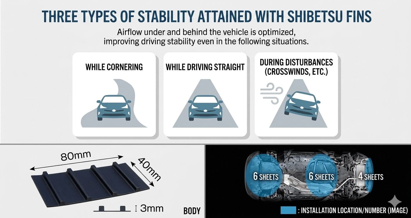 Toyota Genuine Shibetsu Under Floor Fin For Harrier 80 Series 2020~