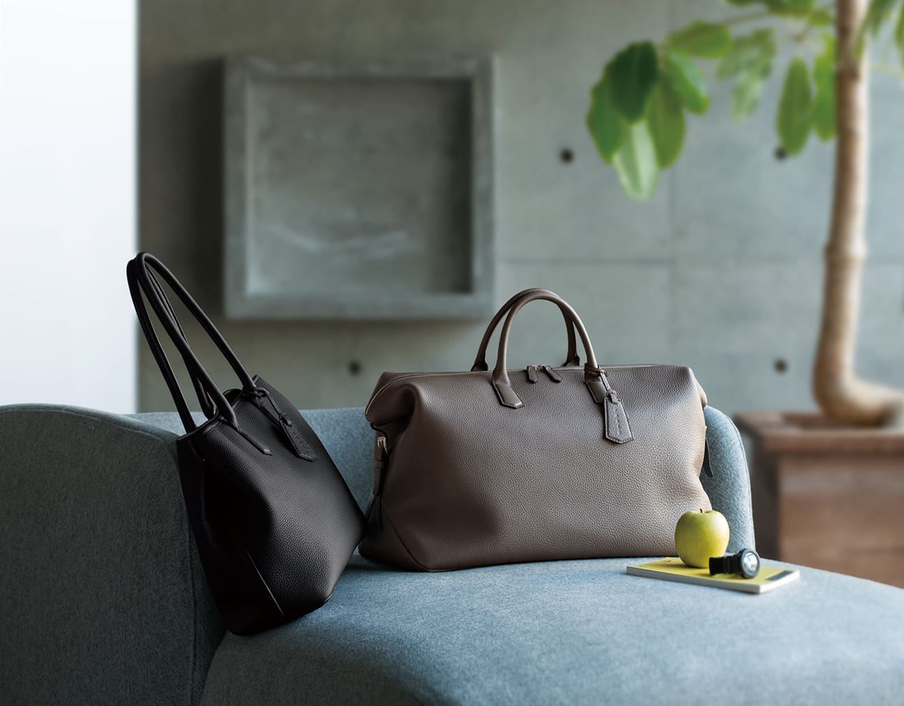 LEXUS Genuine Collection Leather Boston Bag