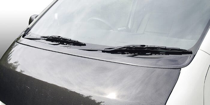 BLESS CREATION Carbon Wiper Garnish For Hiace Standard/Wide
