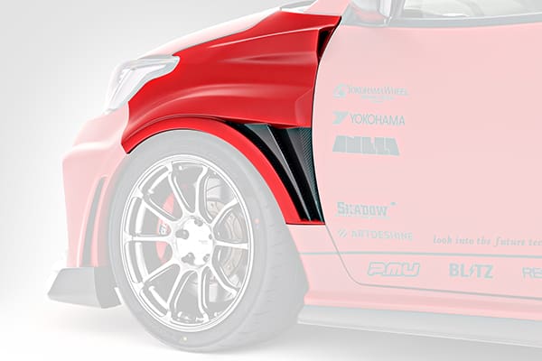 VARIS FRP & CARBON+ FRONT FENDERS FOR GR YARIS ARISING-II
