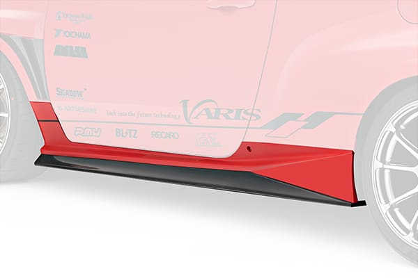 VARIS FRP & CARBON+ SIDE SKIRTS FOR GR YARIS ARISING-II