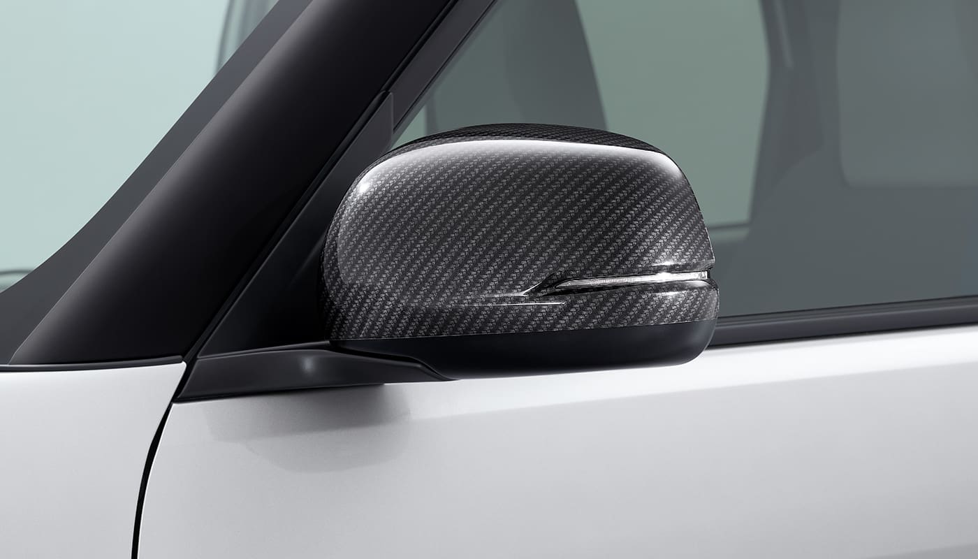 HONDA GENUINE DIGITAL CARBON DOOR MIRROR COVER FOR SUPER-ONE